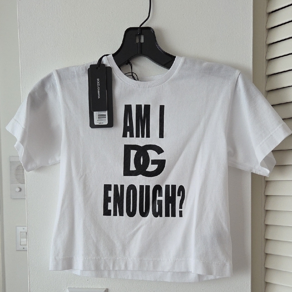 White Kids T-Shirt with Bold Print